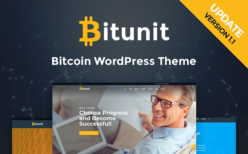 Bitunit: WordPress-Theme für Bitcoin Kryptowährung 