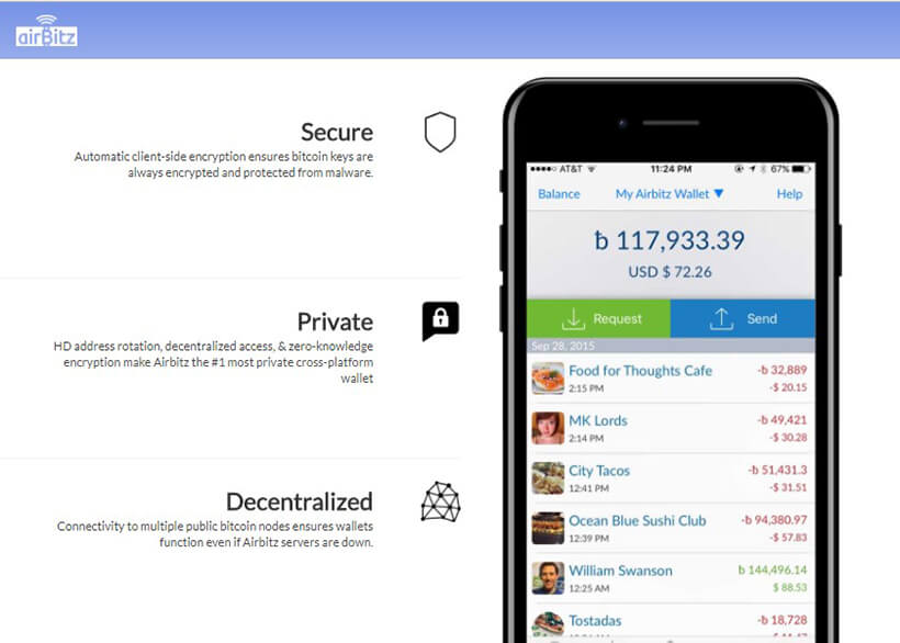 Bitcoin-Wallet Airbitz
