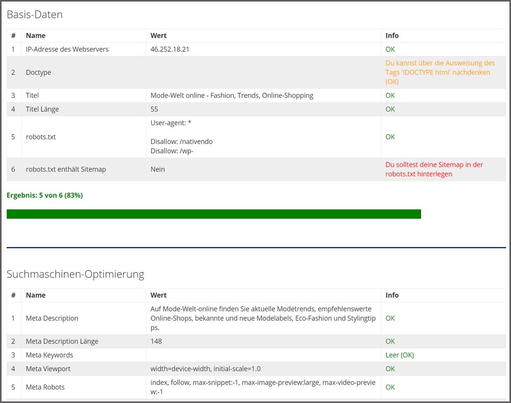 Web-Auditor: SERPBOT