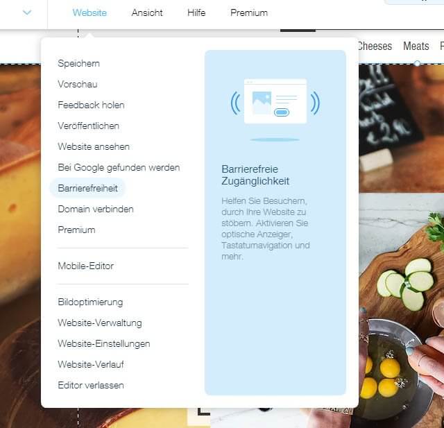Barrierefreiheit - Wix