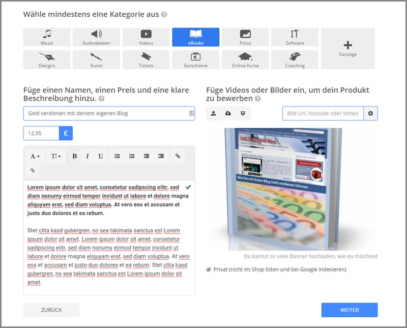 Geld verdienen mit dem Verkauf von digitalen Produkten: Vorstellung von elopage