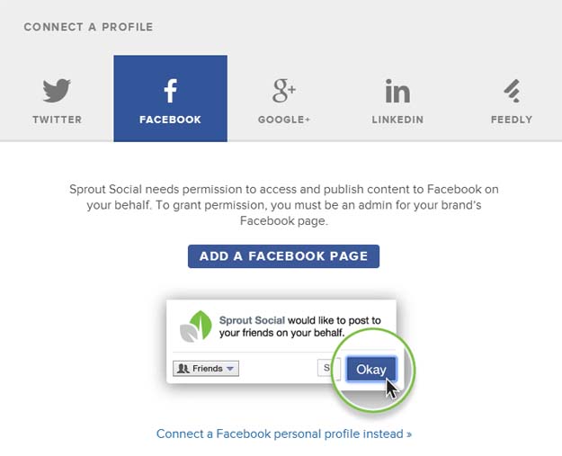 sproutsocial - Profil hinzufügen