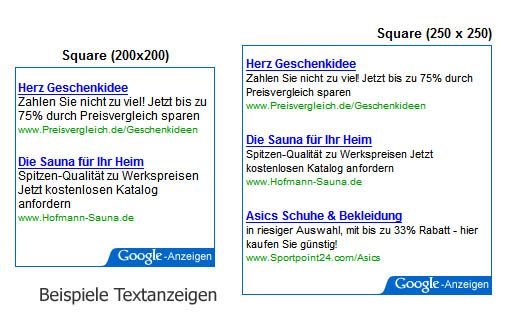 Google Adsense - Teil 3: Welche Werbeformate gibt es im Content-Bereich?