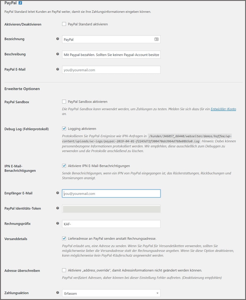 Woocommerce PayPal